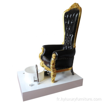 ensemble de chaise de pédicure spa fauteuil de trône de pédicure pour les ongles
